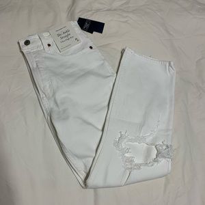 NWT A&F the ankle straight ultra high rise